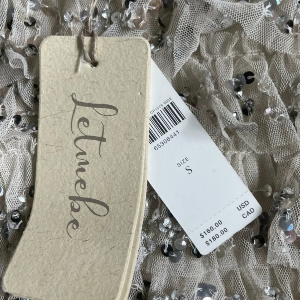 Let Me Be Sequin Tulle Ruffle Blouse - Anthropologie